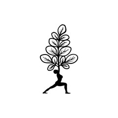 Moringa logo design, healty logo, beauty logo design inspiration, natural yoga logo design inspiration