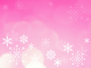 Fototapeta na wymiar abstract pink christmas texture, pattern winter background with snowflakes
