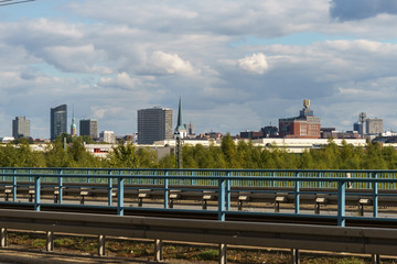 Fototapeta premium Blick über Dortmund Richtung Südost