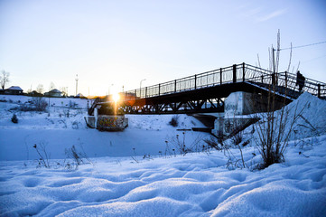 Fototapeta premium Bank of the river Vagran
