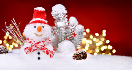 Weihnachtlicher Schneemann