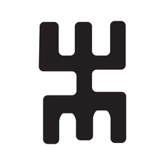 The Moroccan mural decorative design art symbol