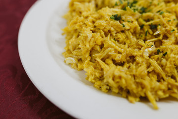 Bacalhau à Brás Cod Fish Portugal Traditional Dish