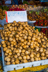 Longon for sale at the market stall