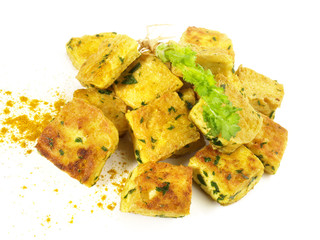 Tofu gebraten mit Curry