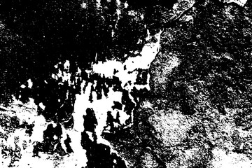 Obraz premium Grunge old plaster texture. Vector black and white illustration.