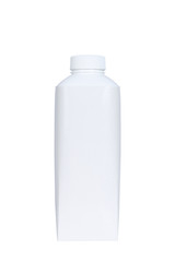 milk bottle UHT , isolated on white background