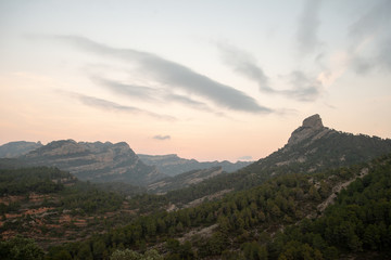 Panoramic mountain landscape