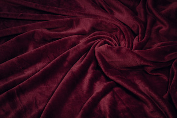 Fabric plush Bordeaux