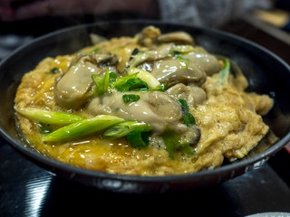 Kaki Don, japanese oysters and rice bowl