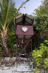 beach with rocks and sky