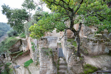 Zungri, the City of Stone an ancient rock settlement. Calabria, Italy