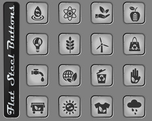 alternative energy icon set
