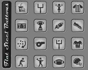 American football simply icons