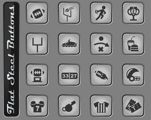 american football icon set