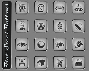 bakery icon set