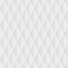 Seamless Diamond Shaped Pattern Background - White Vector Illustration