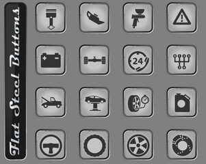 Car service simply icons