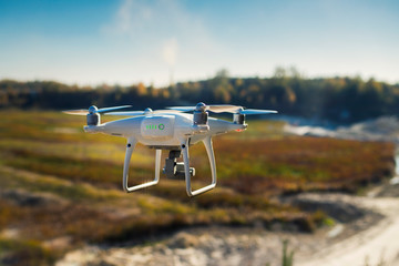 Drone flying
