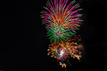 Fireworks against black sky - 1874