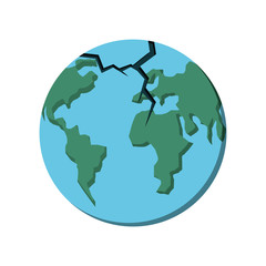 planet earth break icon