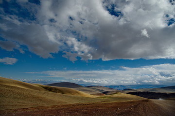 The unique beauty of the sky over The Mongolian steppes
