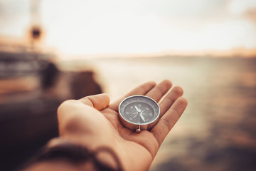 Compass, navigational compass, travel compass, lost compass,