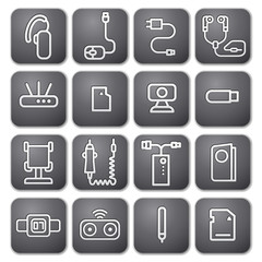 accessories icons for mobile