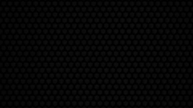 Abstract animated dark geometric cubes pattern background. Wavy surface slow motion. Seamless loop. 