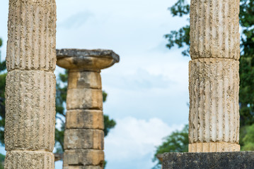 Ruins of the ancient city of Olympia, Greece