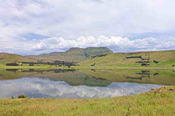 Fototapeta na wymiar Drakensberg mountain range, South Africa
