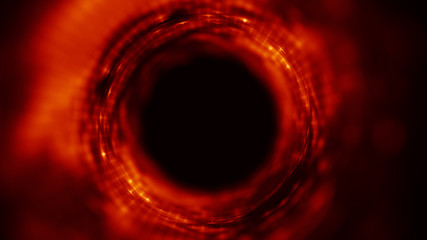 Abstract Red Geometrical Background . Connection structure. Science background. Futuristic Technology HUD Element . onnecting dots and lines . digital background with particles .