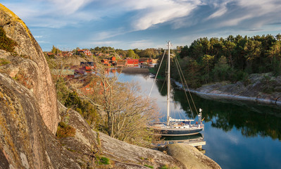 Harstena, a little fishing village in the Gryt skerry garden, swedish eastcoast