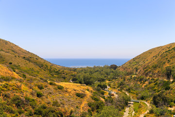 Santa Monica Mountains and Pacific Ocean