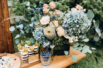 Wedding decoration and floristic elements