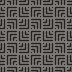 Vector seamless pattern. Modern stylish abstract texture. from striped elements