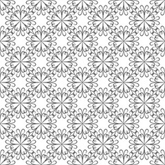 Black abstract seamless pattern. Fashion graphic background design. Modern stylish abstract texture. Monochrome template for prints, textiles, wrapping, wallpaper, website etc. Vector illustration.