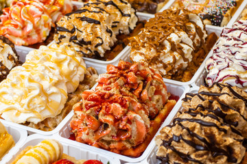 variations of Belgian waffles