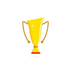 Vector illustration of a winner's cup, isolated on a white background.