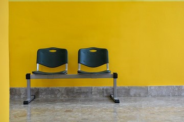 waiting room in the hospital hall