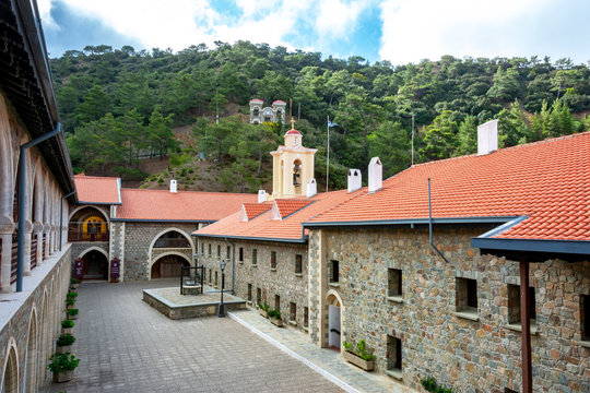 Kykkos monastery in Troodos mountains, Cyprus island