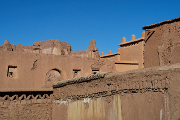 Fototapeta na wymiar Old building in Ouarzazate, Morocco
