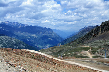 Gletscher und Berge rund um das &Ouml;tztal der Tiroler Alpen 