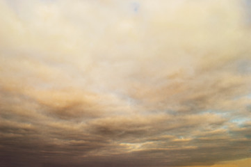 Cloudy vibrant sky.