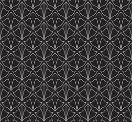 Vector Art Deco Pattern. Seamless Abstract Background. Geometric Vintage Style Texture.