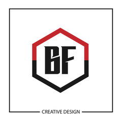 Initial Letter BF Logo Template Design Vector Illustration