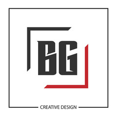 Initial Letter BG Logo Template Design Vector Illustration