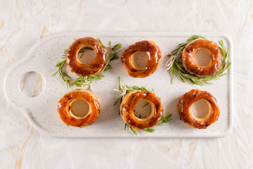 Portuguese pastry Glorias