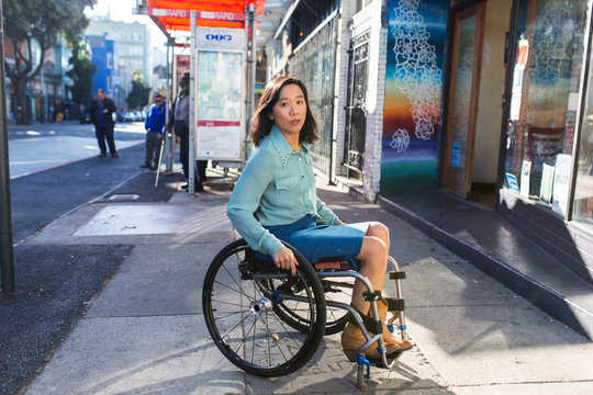 Young Woman In Wheelchair