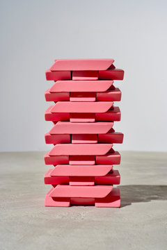 Erasure Jenga Topple Game